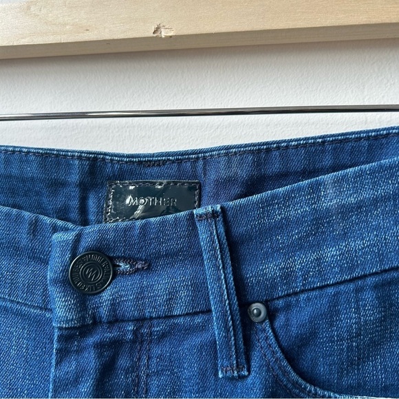 MOTHER THE LOOKER CROP BIRGHT EYES SKINNY JEANS SIZE 25 - Picture 6 of 7